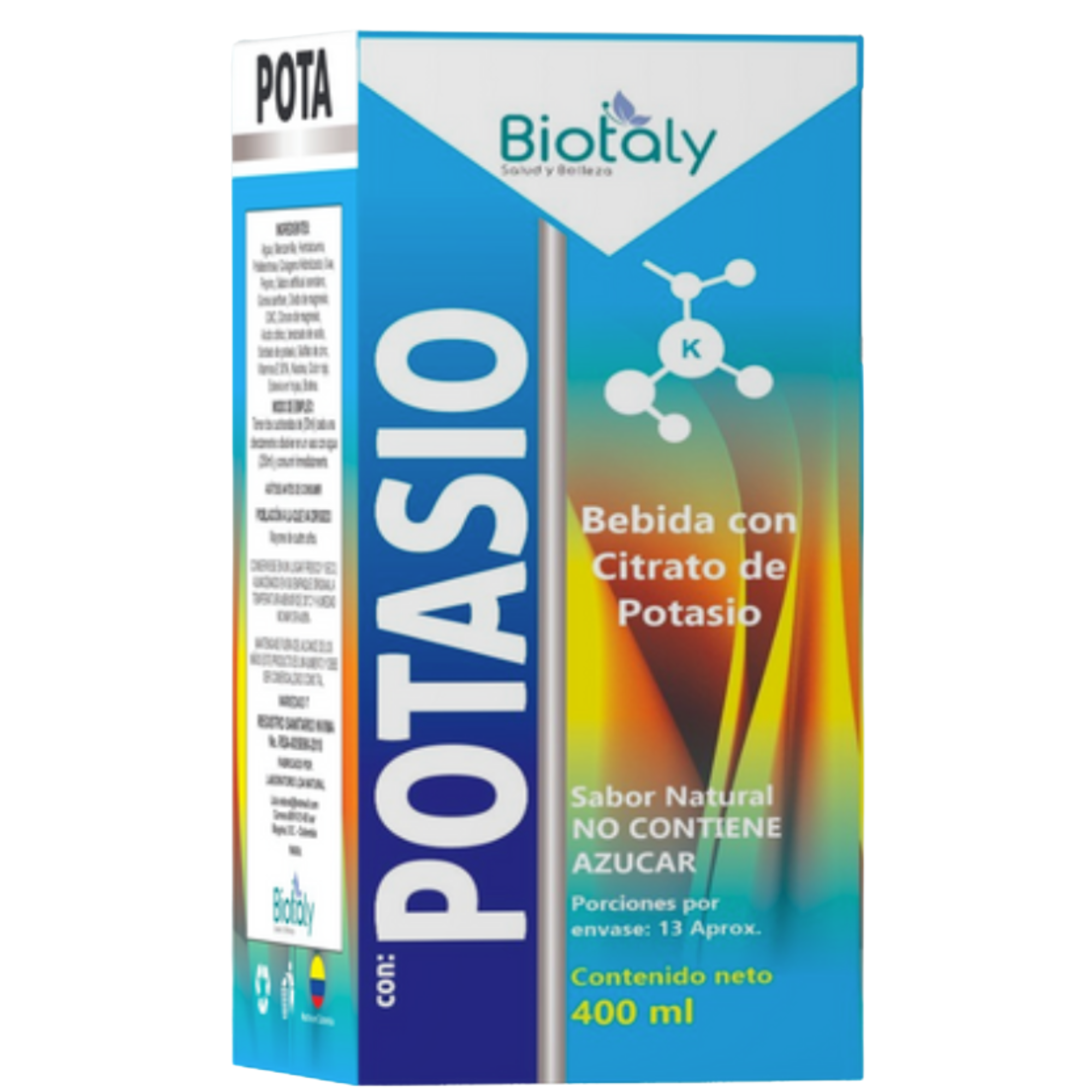 POTASIO Bebida con Citrato de Potasio (400 ml)