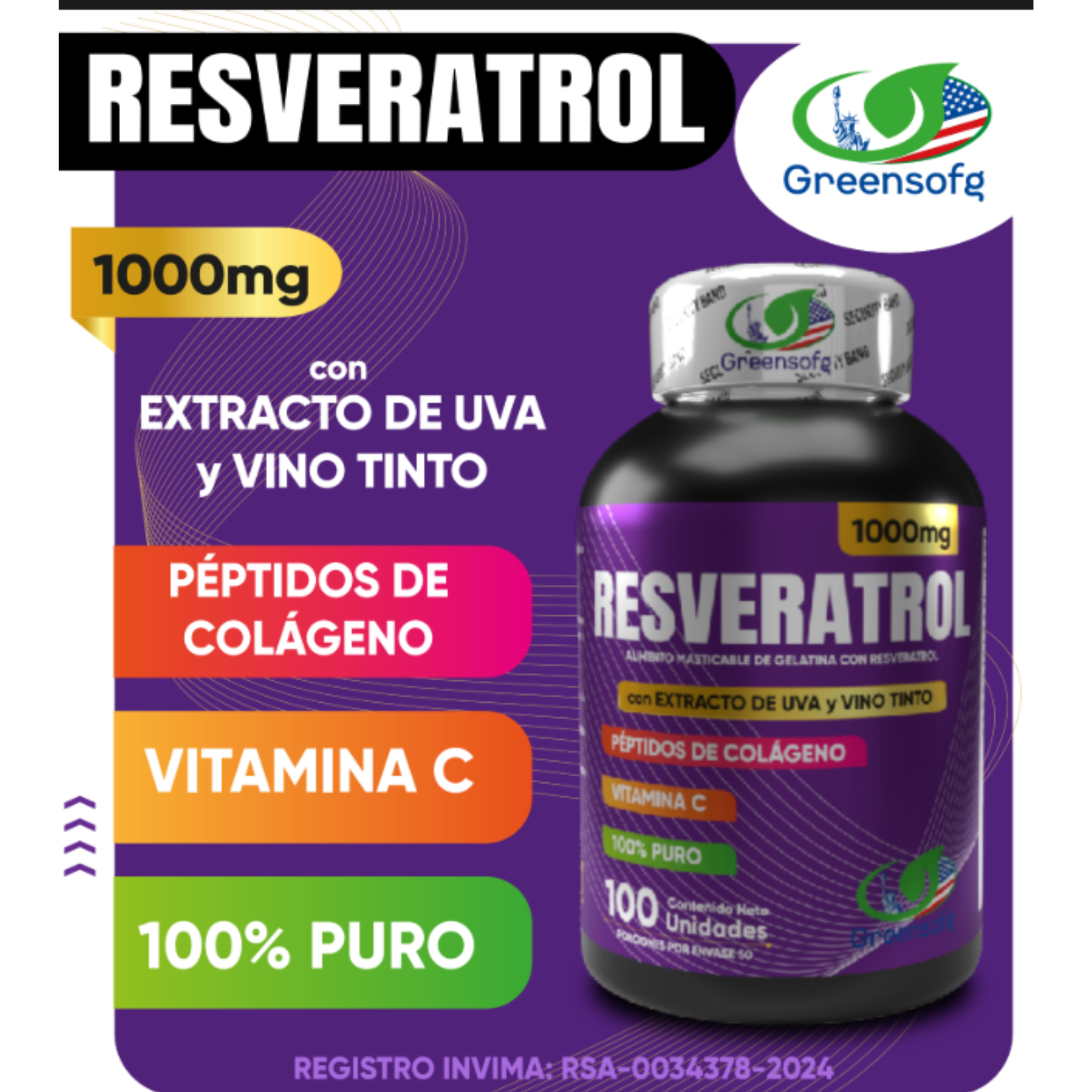 Resveratrol 1000mg