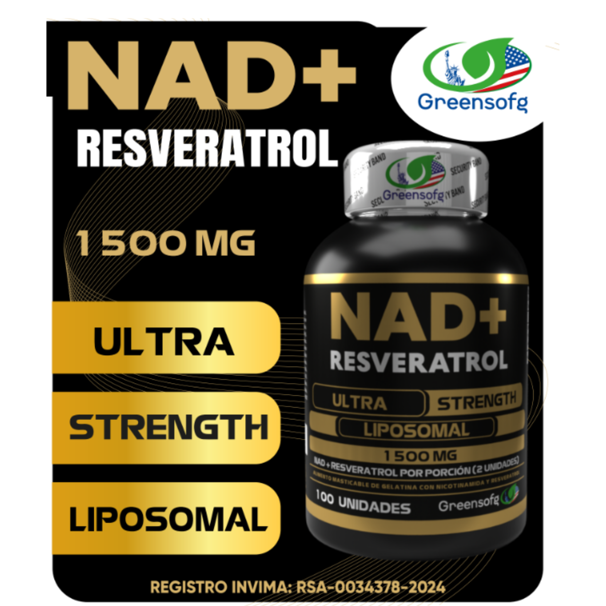NAD+ RESVERATROL 1500MG