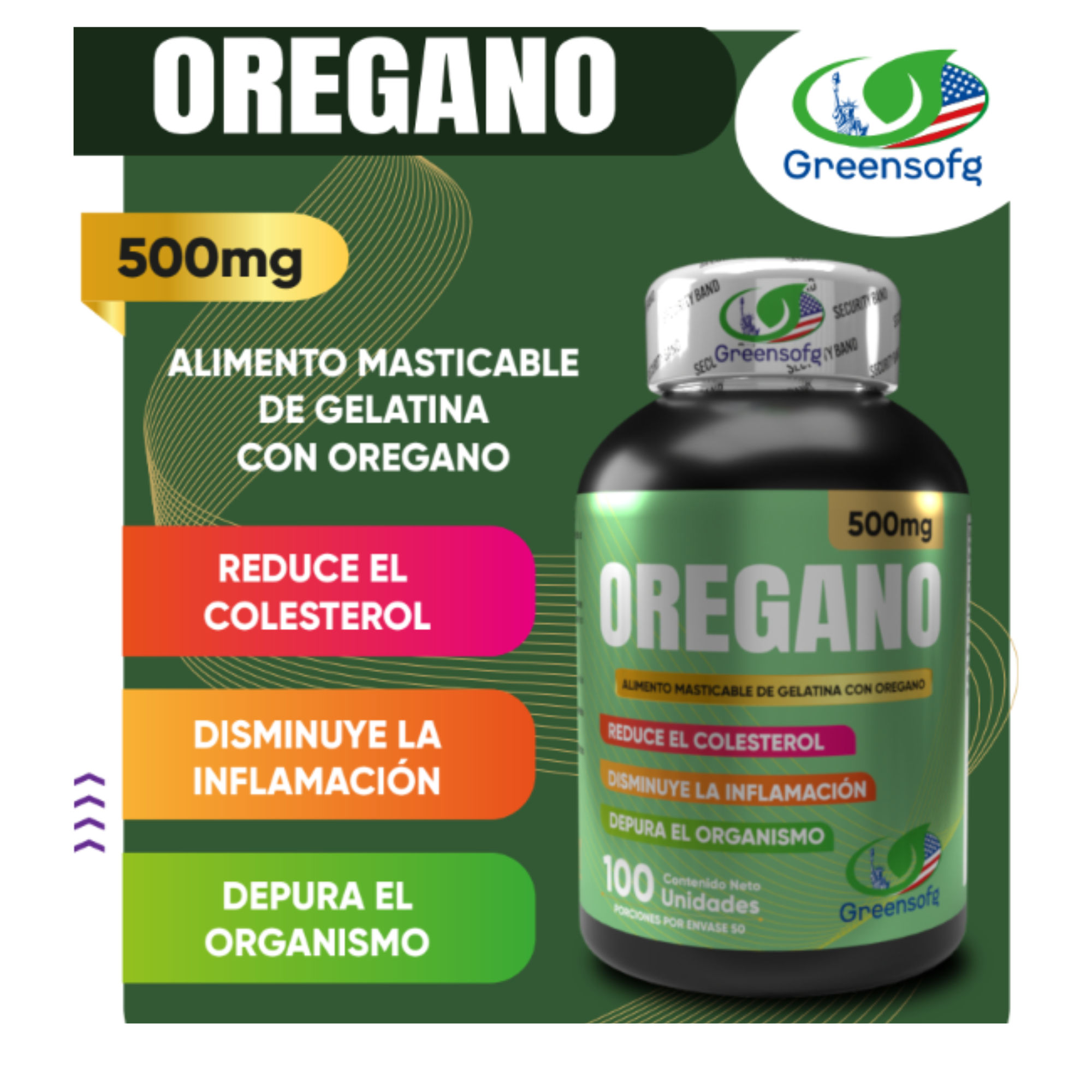 OREGANO 500mg GREENSOFG