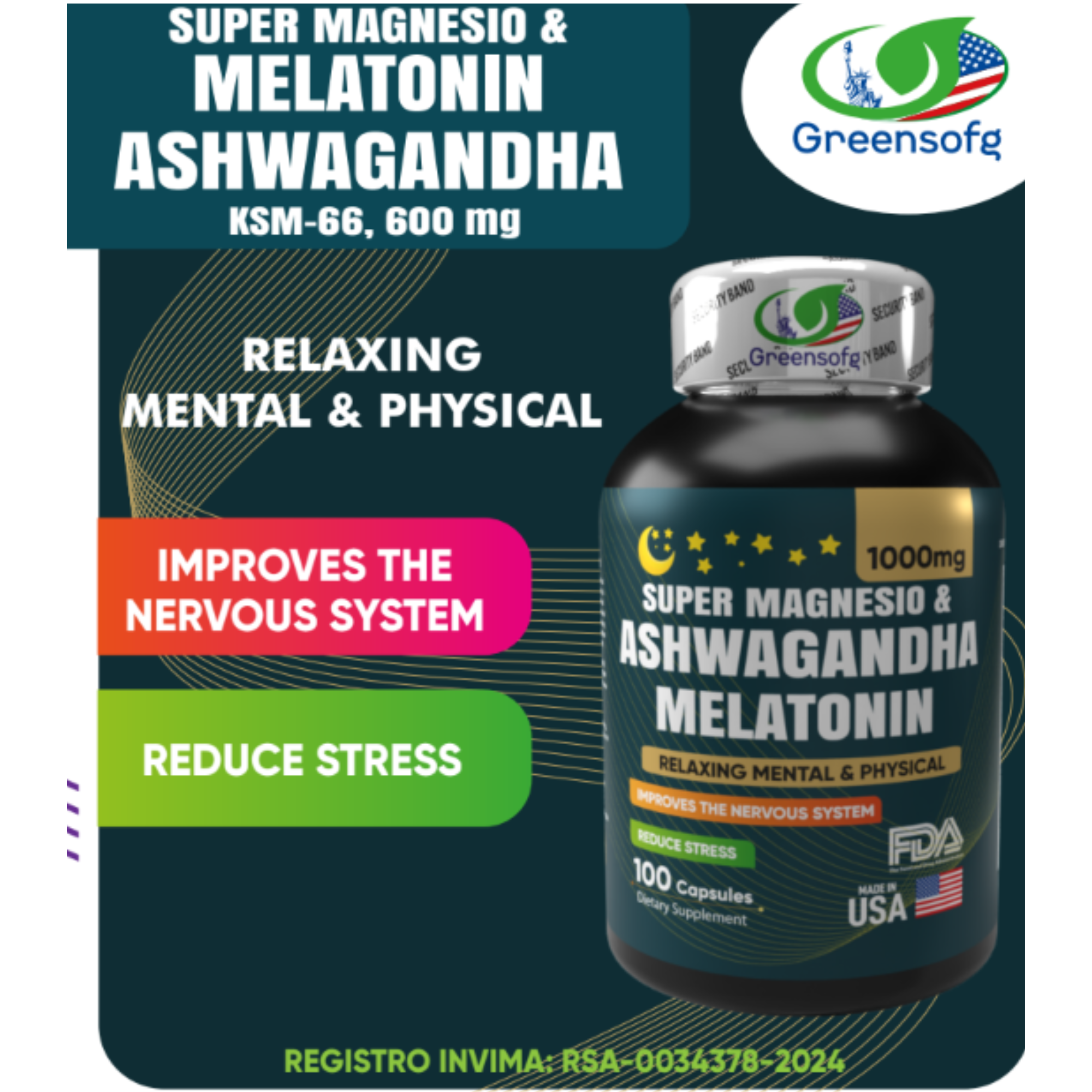 SUPER MAGNESIO & MELATONIN ASHWAGANDHA
