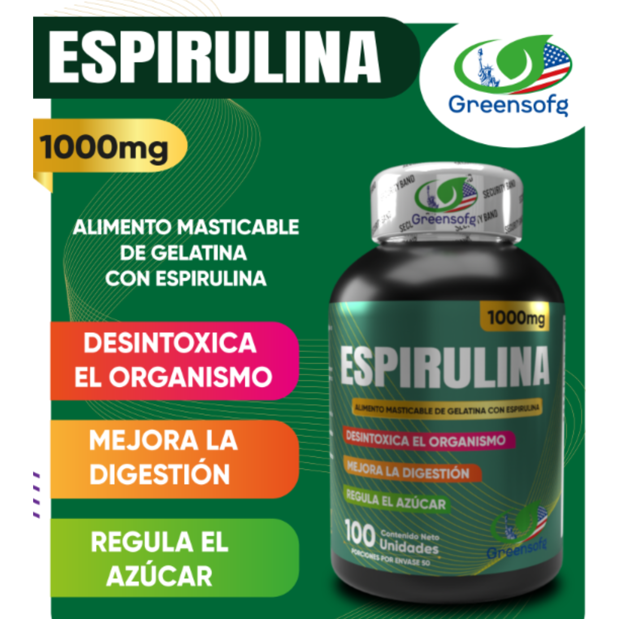 ESPIRULINA 1000mg