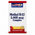 **Methyl B-12 2.000 mcg Complex – Healthy America, 100 tabletas masticables