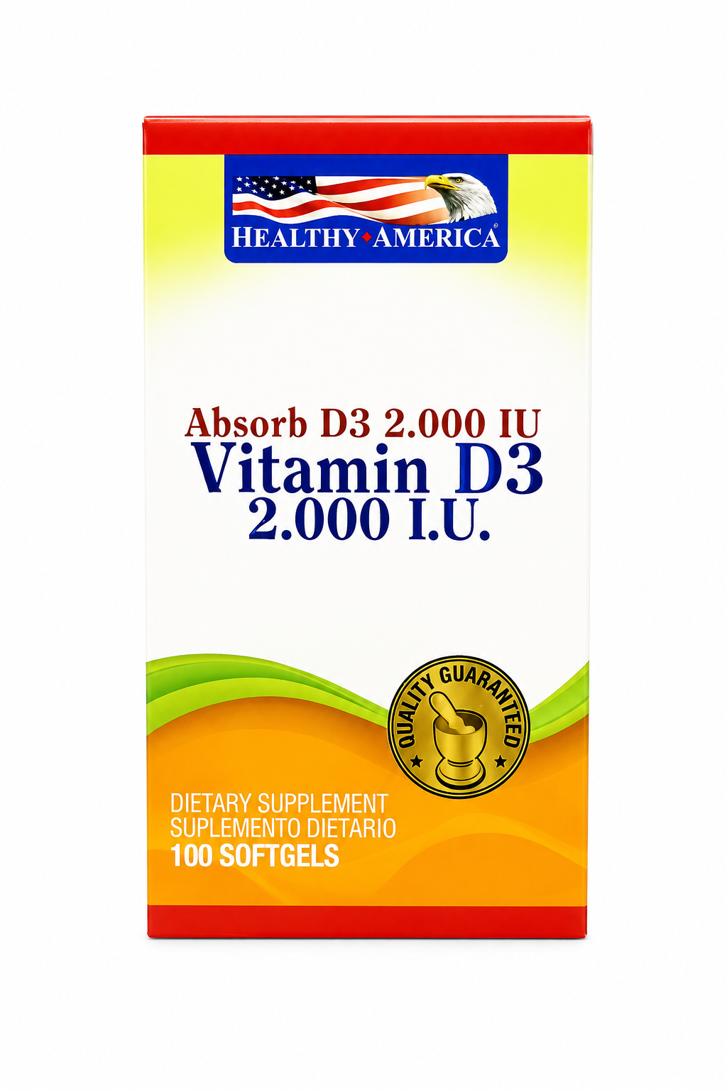Absorb Vitamin D3 2.000 IU  100 cápsulas