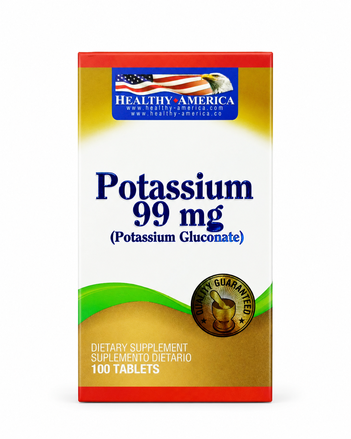 Potassium 99 mg 100 tabletas.
