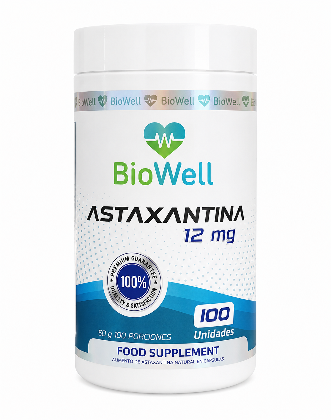 Astaxantina 12 mg 100 cápsulas