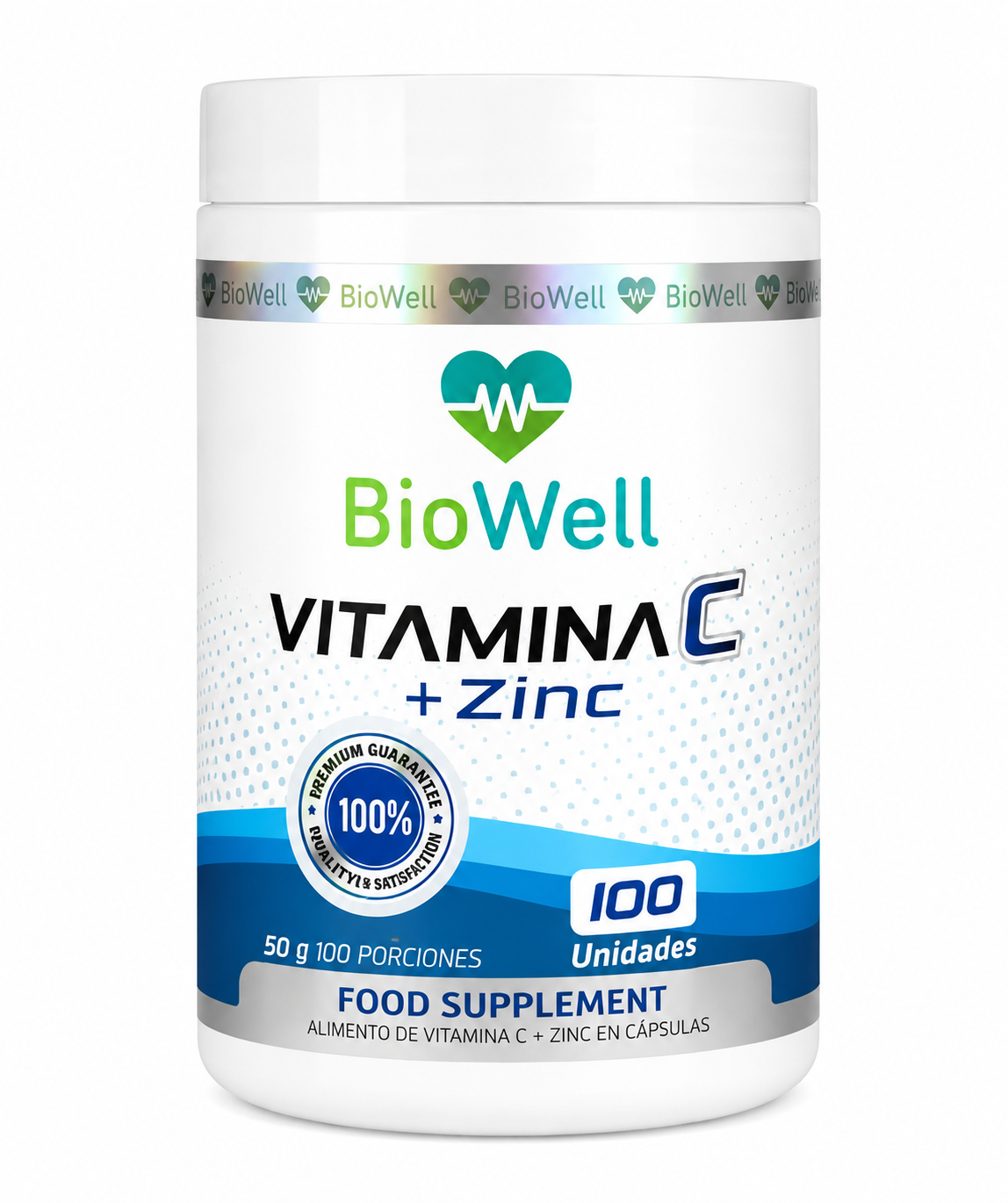 Vitamina C + Zinc100 cápsulas