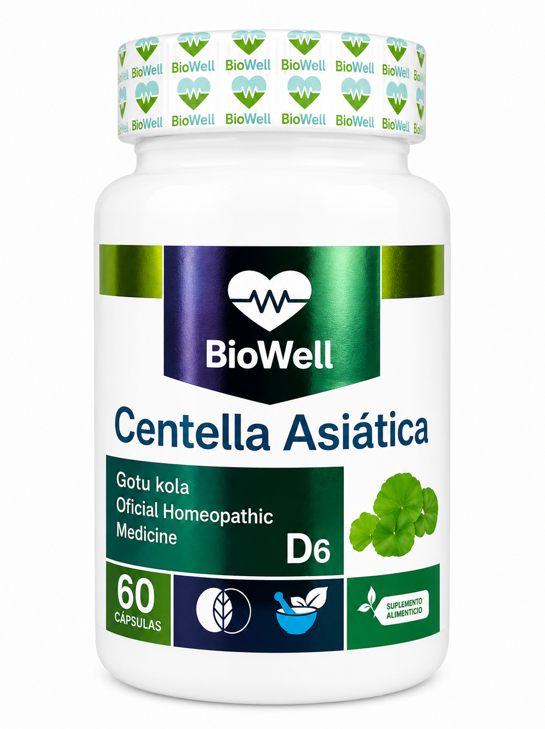 Centella Asiática D6 60 cápsulas
