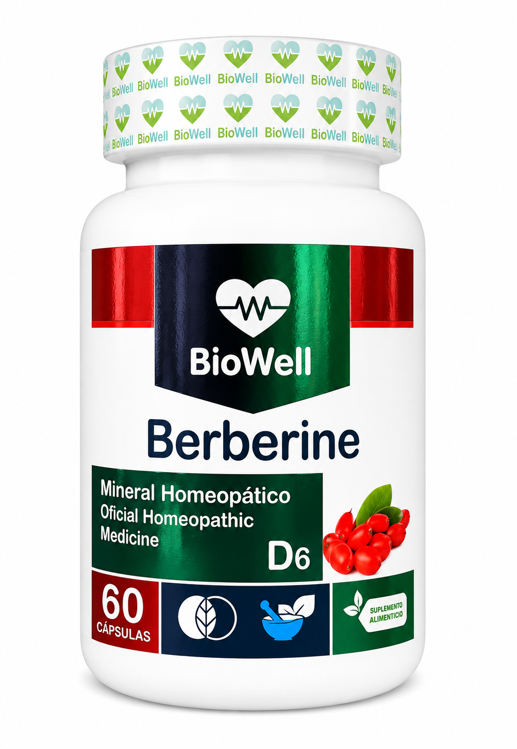 Berberine D6 60 cápsulas