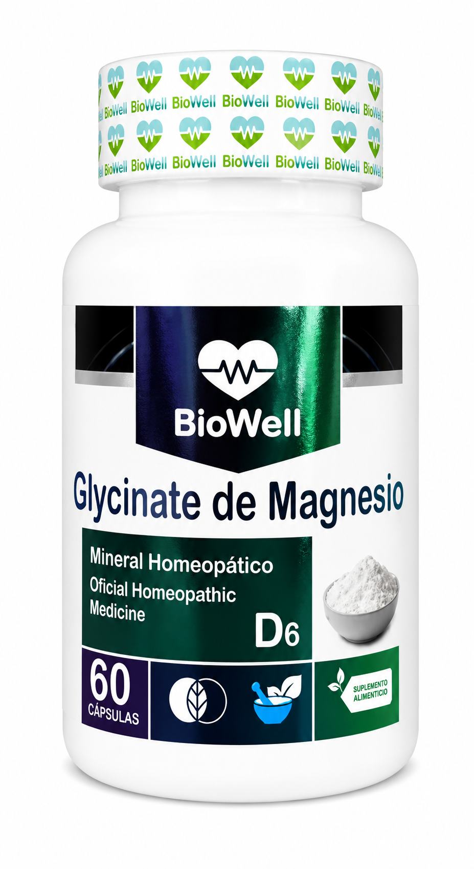 Glycinate de Magnesio 60 cápsulas