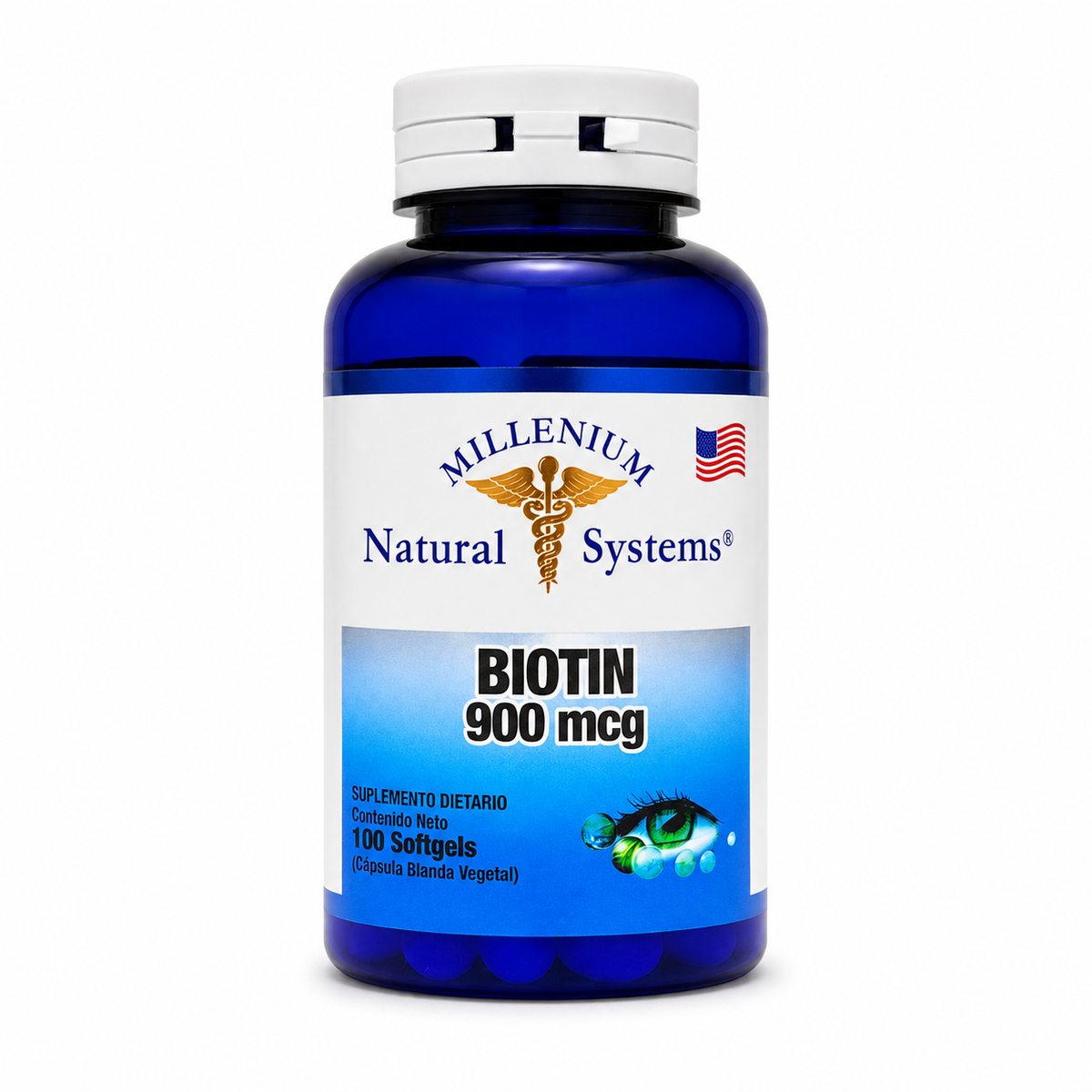Biotin 900 mcg - 100 capsulas