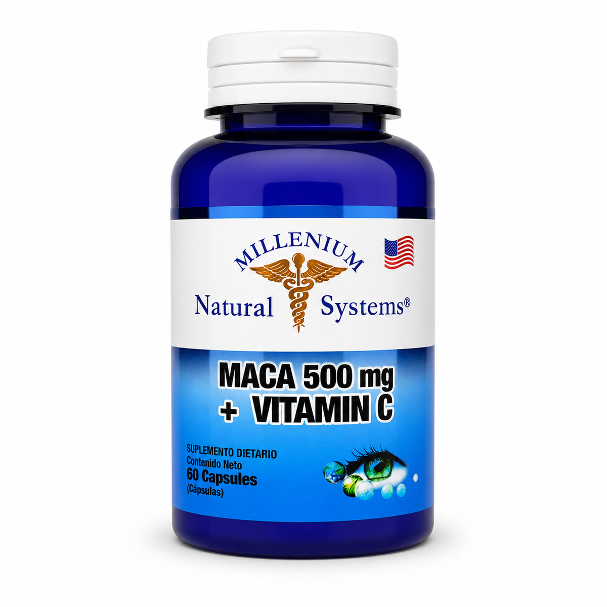 Maca 500 mg + Vitamina C 60 capsulas
