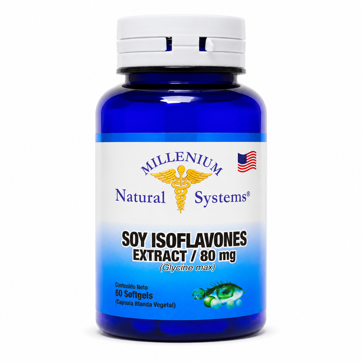 Soy Isoflavones Extract 80 mg 60 capsulas