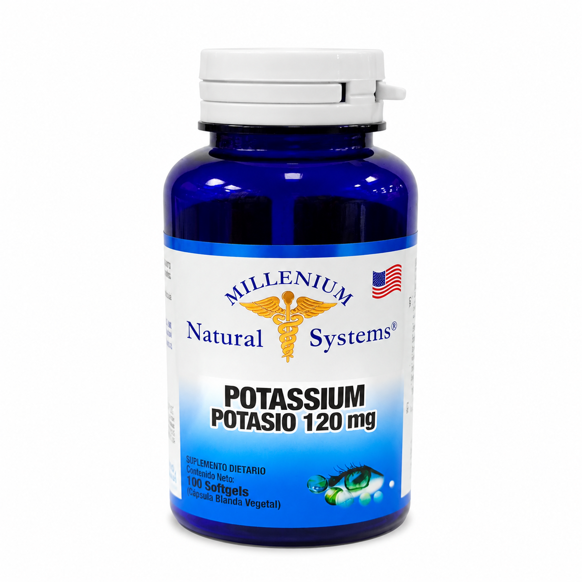 Potassium / Potasio 120 mg 100 capsulas