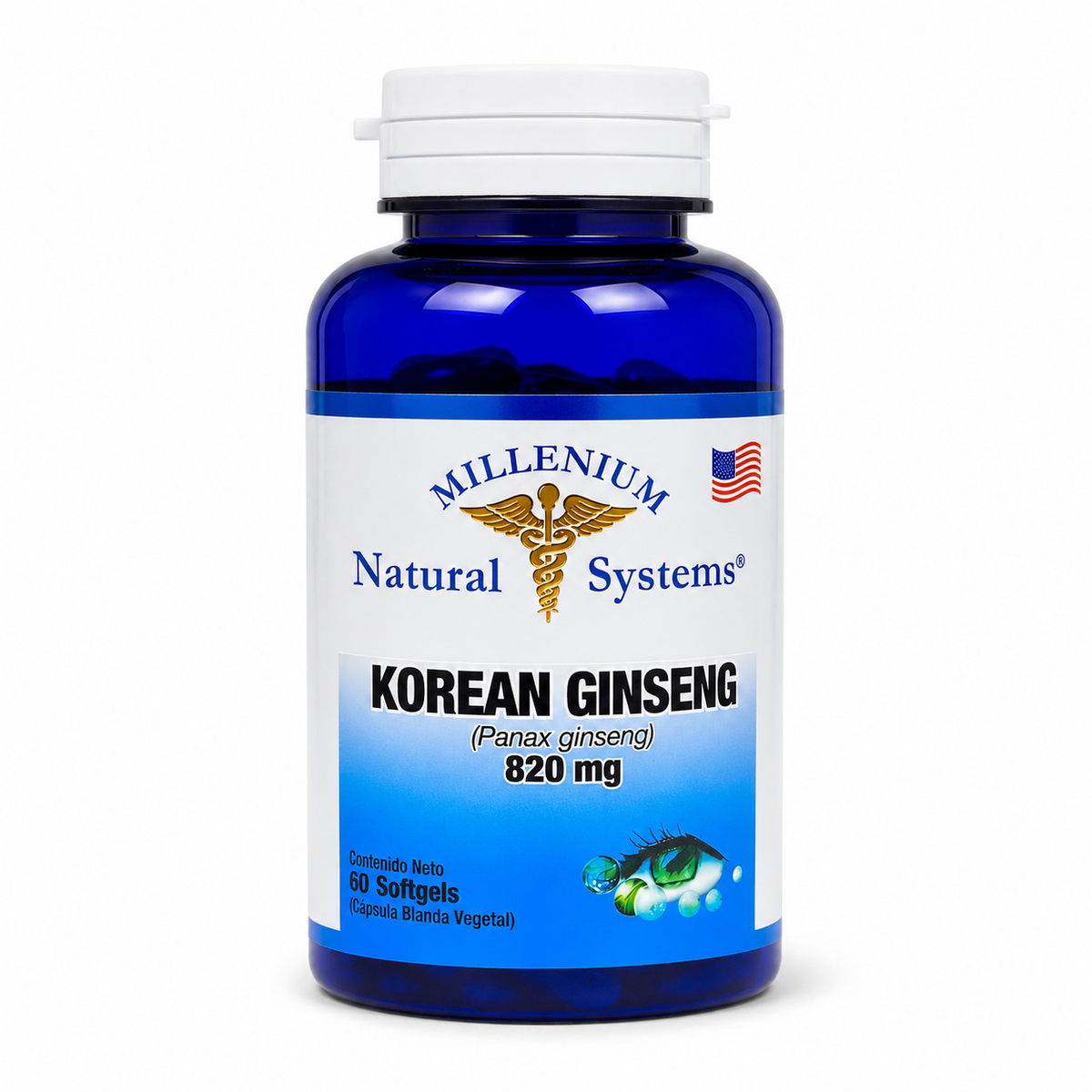 Korean Ginseng 820 mg 60 capsulas