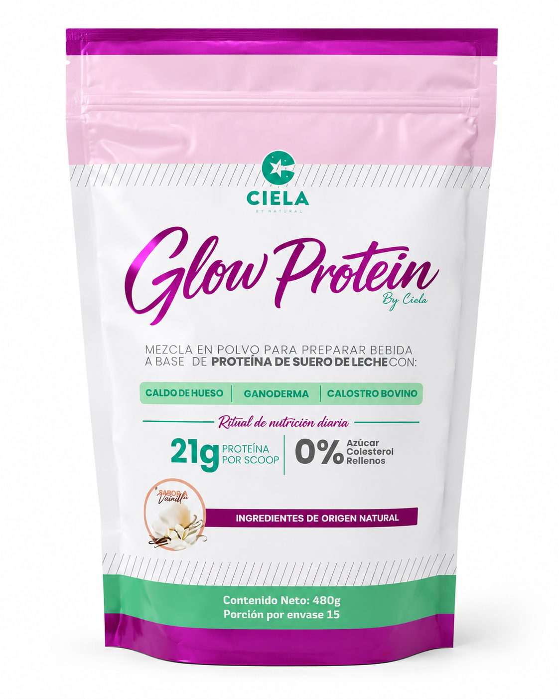 Glow Protein 480 g 15 porciones
