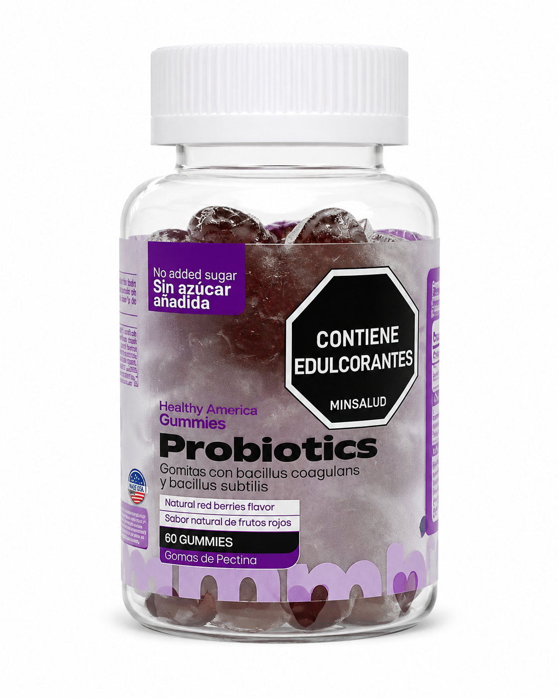 Probiotics Gummies – Healthy America – 60 gomitas