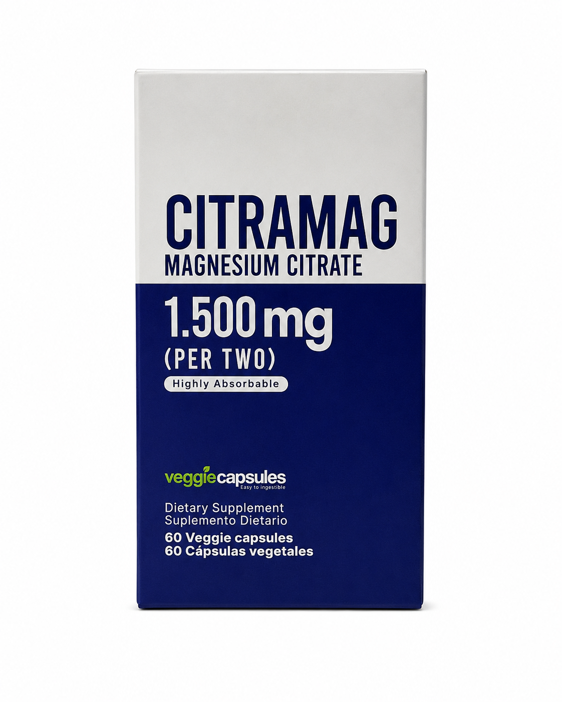 Citramag Magnesium Citrate 1.500 mg – 60 cápsulas vegetales