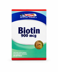 Biotin 900 mcg – Healthy America, 90 cápsulas blandas