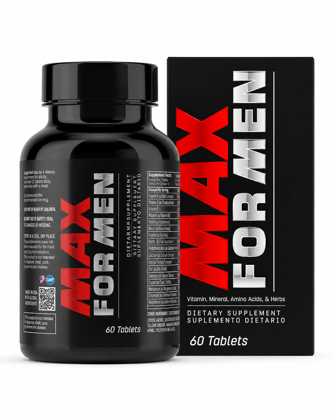 MAX FOR MEN 60 tabletas